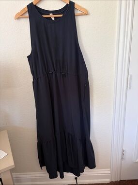 Zella Drawstring Midi Dress